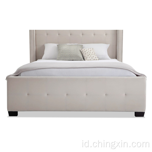 Tombol Tumbuh Bed Fabric Bed Wholesale Bedroom Set